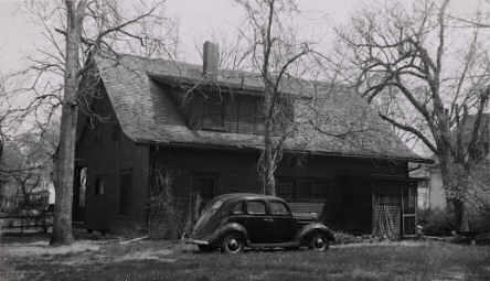 Rudolph Umland’s 1958 snapshot of May and Lowry Wimberly’s house and car. Wimberly would die the next year.